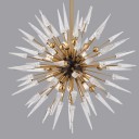 Loft Industry Modern - Lance Sun Gold Chandelier